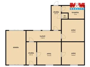 Prodej rodinného domu, Milešovice, 94 m2