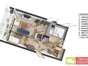 Prodej bytu 3+1, Brandýs nad Labem-Stará Boleslav - Brandýs nad Labem, Vrbová, 61 m2