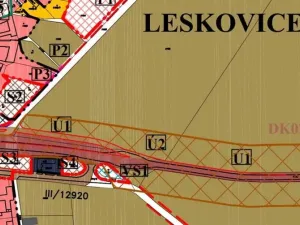 Prodej komerčního pozemku, Leskovice, 895 m2