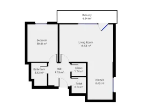 Pronájem bytu 2+kk, Praha - Hodkovičky, Pod lysinami, 60 m2