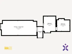 Pronájem bytu 2+kk, Vsetín, Palackého, 39 m2