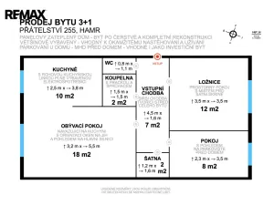 Prodej bytu 3+1, Litvínov - Hamr, Přátelství, 62 m2