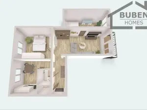 Prodej bytu 3+1, Tachov, Školní, 58 m2