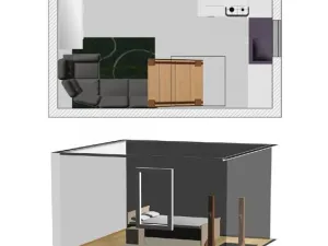 Pronájem bytu 2+kk, Brno - Černovice, Řehořova, 26 m2