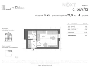 Prodej bytu 1+kk, Praha - Libeň, V zahradách, 22 m2