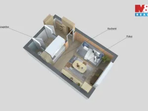 Prodej bytu 1+kk, Děčín - Děčín III-Staré Město, Litoměřická, 19 m2