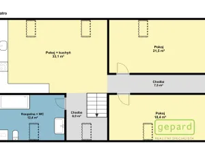 Prodej vícegeneračního domu, Středokluky, Lidická, 569 m2