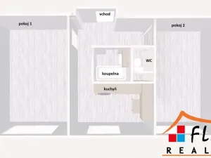 Pronájem bytu 2+1, Karviná - Ráj, Kosmonautů, 50 m2