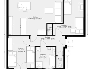 Pronájem bytu 3+kk, Jihlava, Leoše Janáčka, 74 m2