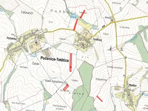 Prodej pole, Počenice-Tetětice, 34319 m2