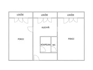 Prodej bytu 2+1, Litvínov - Horní Litvínov, Mostecká, 63 m2