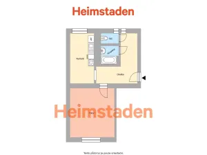 Pronájem bytu 1+1, Havířov - Město, V Parku, 43 m2