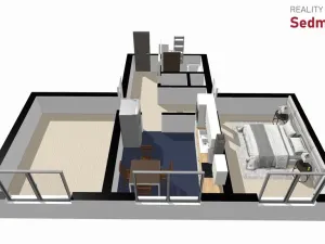 Pronájem bytu 2+1, Nové Město na Moravě, Budovatelů, 58 m2