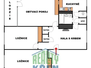 Prodej bytu 3+1, Praha - Strašnice, Dětská, 93 m2