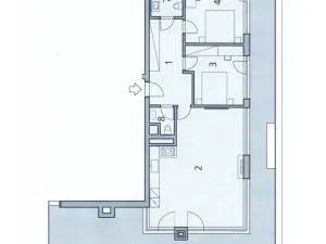 Pronájem bytu 3+kk, Praha - Smíchov, Grafická, 111 m2
