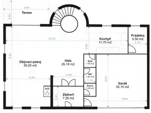 Pronájem vily, Praha - Nebušice, Nebušická, 254 m2