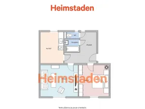 Pronájem bytu 2+1, Havířov - Město, Na Nábřeží, 54 m2