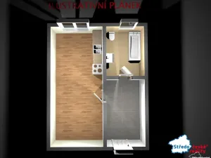 Pronájem bytu 1+kk, Praha - Újezd nad Lesy, Staroújezdská, 35 m2