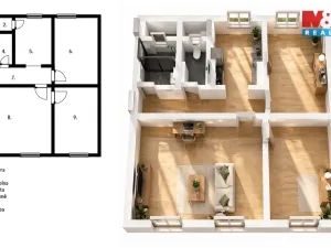 Prodej bytu 3+1, Teplice, Duchcovská, 65 m2