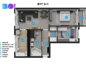 Prodej bytu 3+1, Třinec, Habrová, 67 m2