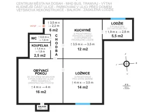 Prodej bytu 2+1, Most, tř. Budovatelů, 55 m2