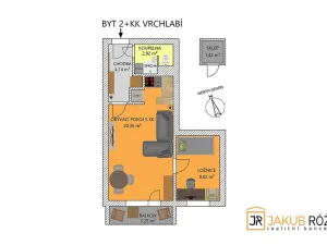 Pronájem bytu 2+kk, Vrchlabí, Pražská, 40 m2