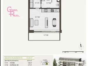 Pronájem bytu 1+kk, Brno - Královo Pole, Kollárova, 39 m2