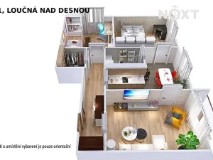 Prodej bytu 3+1, Loučná nad Desnou, 74 m2