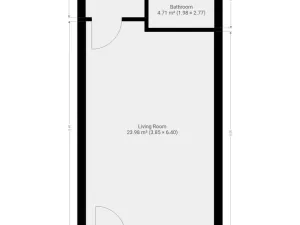 Pronájem bytu 1+kk, Praha - Vysočany, Poděbradská, 35 m2