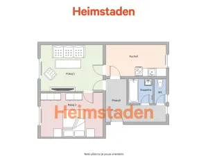 Pronájem bytu 2+1, Ostrava - Moravská Ostrava, Gajdošova, 55 m2