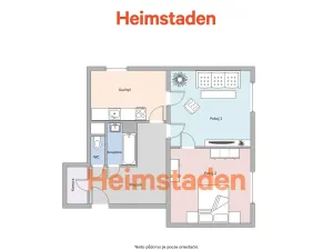 Pronájem bytu 2+1, Havířov - Město, U Školky, 59 m2