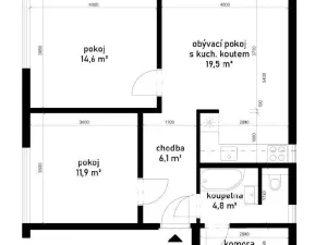 Prodej bytu 3+kk, Zlín, Ševcovská, 65 m2