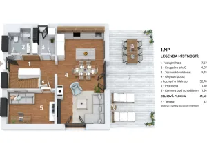 Prodej rodinného domu, Panenské Břežany, Nad Svatou Annou, 174 m2