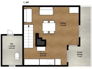 Prodej chaty, Horní Pěna, 41 m2