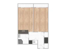 Pronájem bytu 2+kk, Praha - Vinohrady, Libická, 48 m2