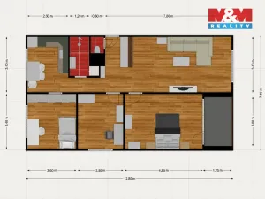 Prodej bytu 4+1, Chodov, Čapkova, 83 m2
