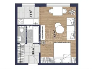 Prodej bytu 1+kk, Praha - Chodov, Brodského, 31 m2