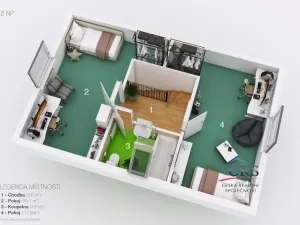 Prodej rodinného domu, Lety, Prostřední, 105 m2