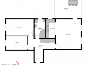 Pronájem bytu 3+kk, Liberec - Liberec XXX-Vratislavice nad Nisou, Dopravní, 75 m2