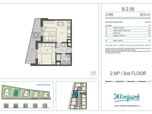 Prodej bytu 2+kk, Praha - Libeň, Novovysočanská, 53 m2
