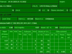 Prodej podílu lesa, Pertoltice, 4226 m2
