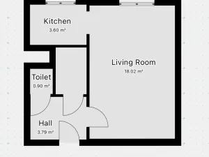 Pronájem bytu 1+kk, Praha - Chodov, Benkova, 29 m2