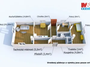Prodej rodinného domu, Pňovany, 84 m2