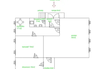 Pronájem kanceláře, Rožnov pod Radhoštěm, 1. máje, 133 m2