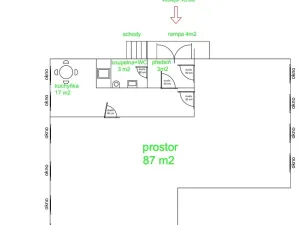 Pronájem kanceláře, Rožnov pod Radhoštěm, 1. máje, 133 m2