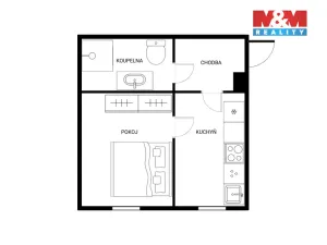Prodej bytu 1+1, Olomouc - Černovír, Jablonského, 34 m2