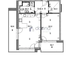 Pronájem bytu 2+kk, Praha, Kotlaska, 57 m2