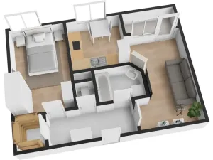 Prodej bytu 2+kk, Klecany, V Honech, 46 m2