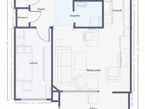 Prodej bytu 2+kk, Brno, Oderská, 47 m2