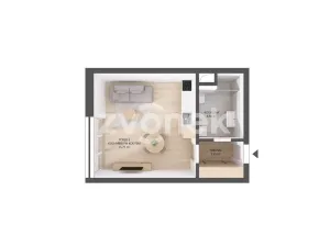 Pronájem bytu 1+kk, Otrokovice, Moravní, 36 m2